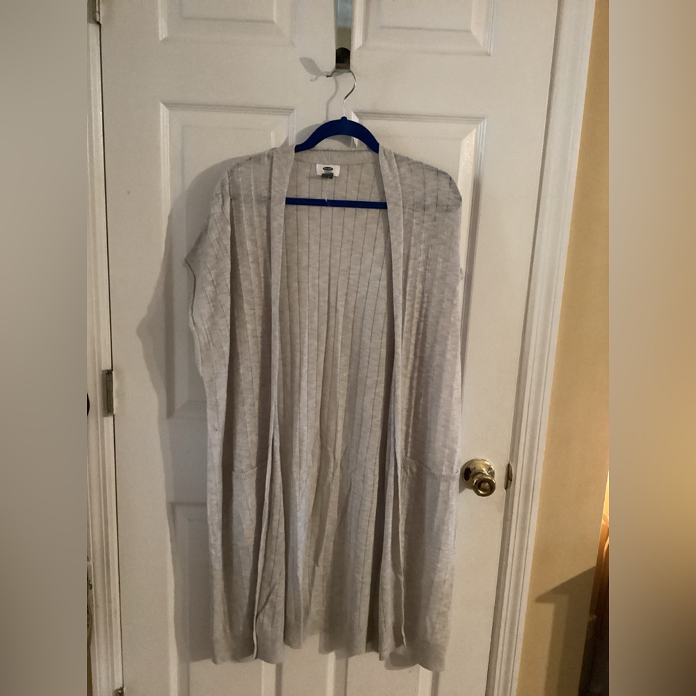 Long, lightweight, duster sweater